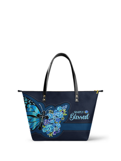 Blessed Leather Tote Bag