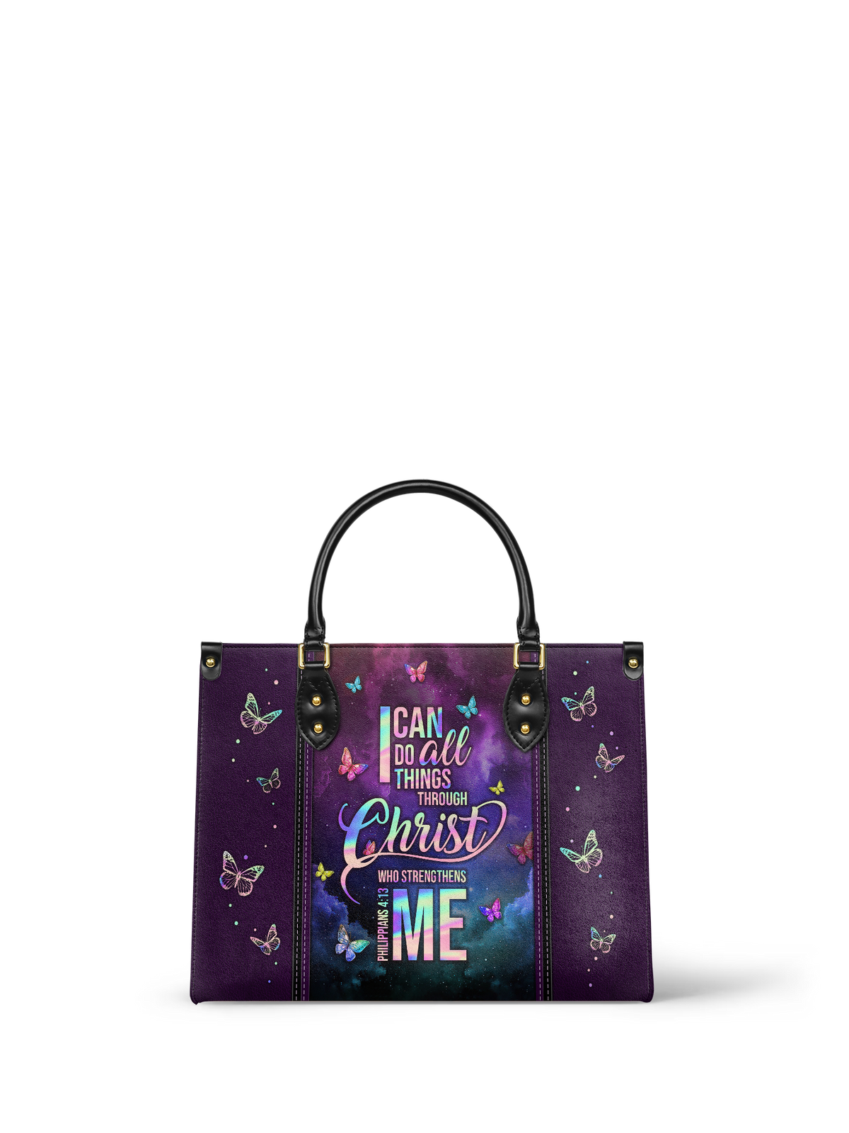 Limitless - Philippians 4:13 Leather Handbag