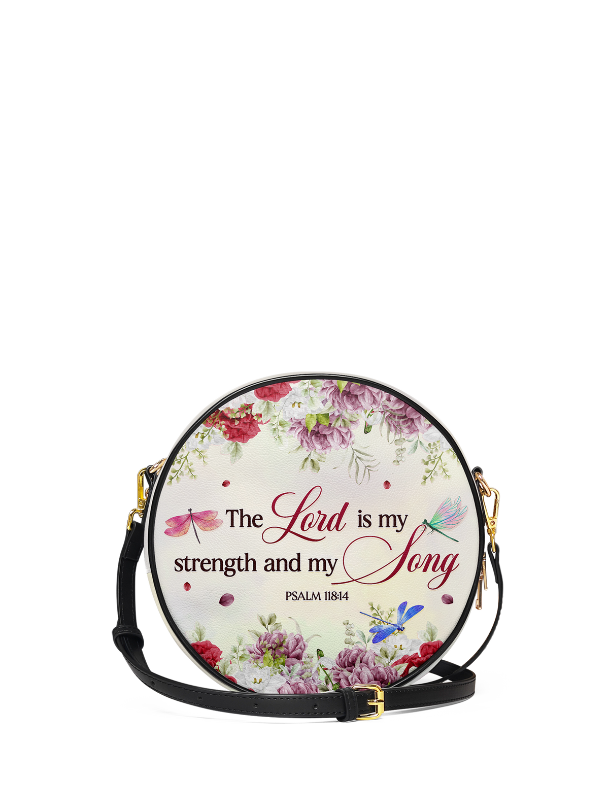 Melody - Psalm 118:14 Circle Crossbody Bag