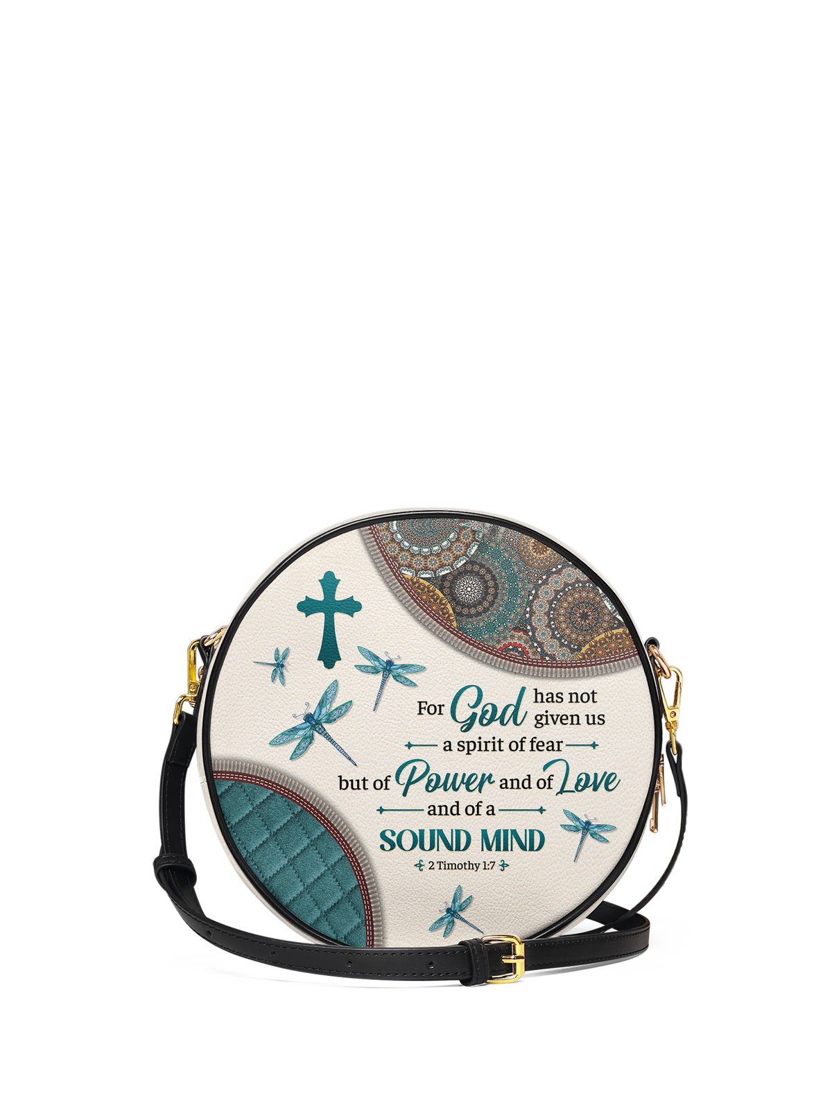Poise - 2 Timothy 1:7 Circle Crossbody Bag
