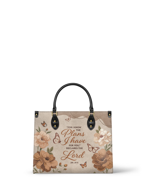Purpose - Jeremiah 29:11 Deluxe Leather Handbag Pre-order