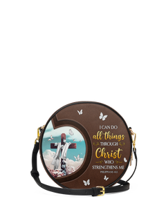 Rise - Philippians 4:13 Circle Crossbody Bag