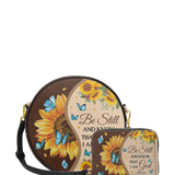 Presence - Psalm 46:10 Circle Crossbody Bag Deal