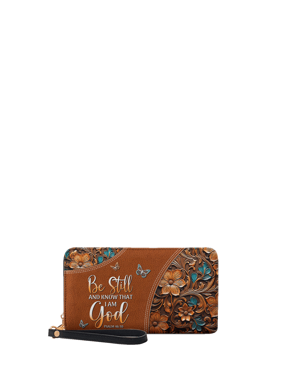 Stillness - Psalm 46:10 Leather Wallet Deal