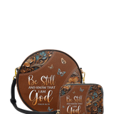 Stillness - Psalm 46:10 Circle Crossbody Bag Deal