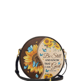 Presence - Psalm 46:10 Circle Crossbody Bag Deal
