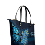 "Blessed" Leather Tote Bag