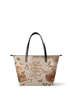 Purpose - Jeremiah 29:11 Leather Tote Bag Pre-order