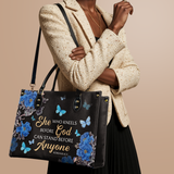 "Anchor" - Romans 8:31 Leather Handbag