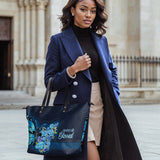 "Blessed" Leather Tote Bag