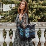 "Blessed" Leather Tote Bag