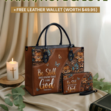 Stillness - Psalm 46:10 Leather Handbag Deal