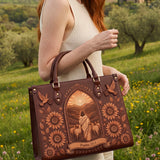 My Shepherd - Psalm 23:1 Applique Leather Handbag