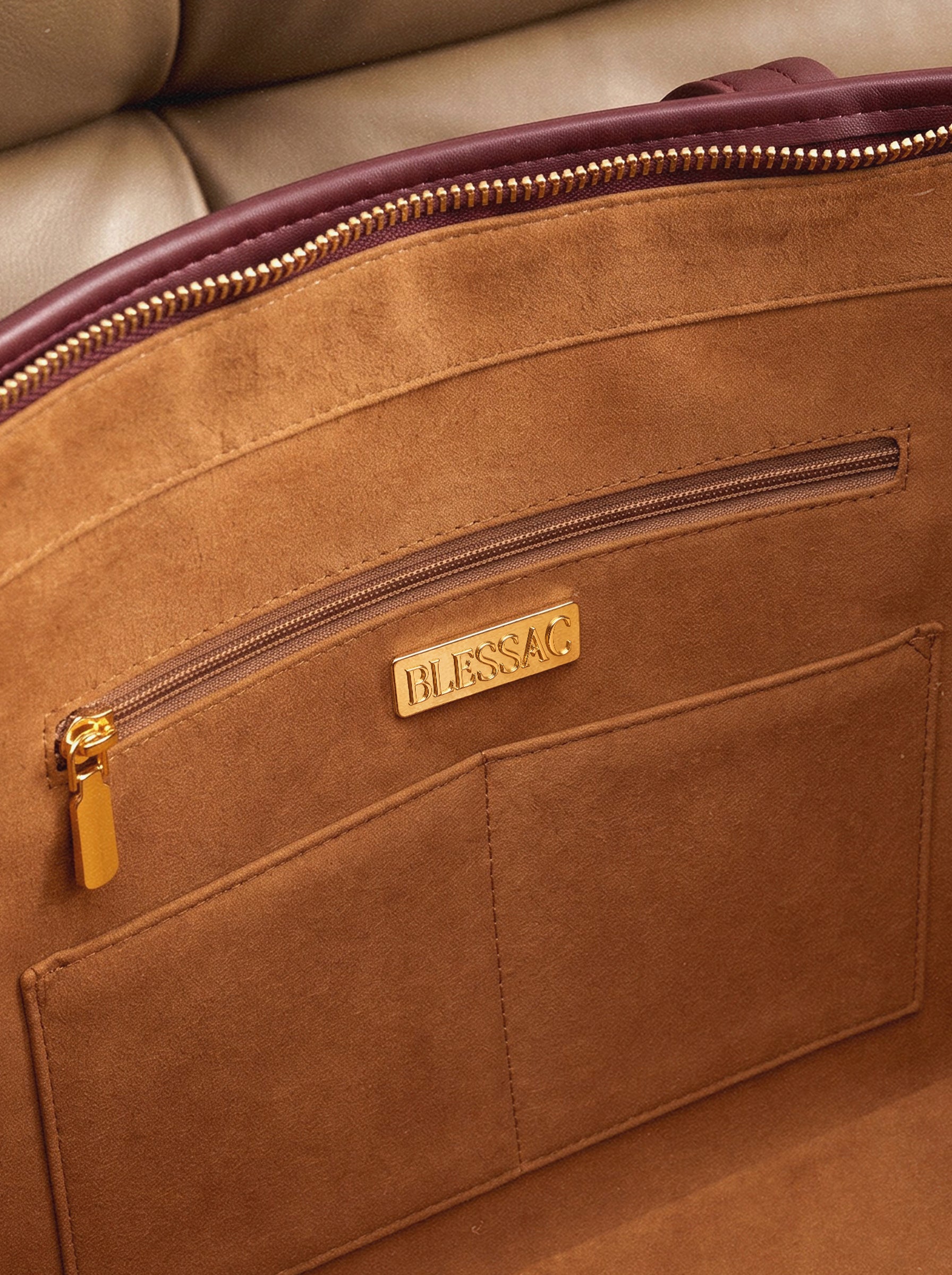 Proverbs 3:5 - Cherry Wine Embossed Leather Tote Pre-order