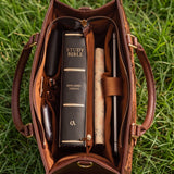 My Shepherd - Psalm 23:1 Applique Leather Handbag