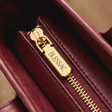 Proverbs 3:5 - Cherry Wine Embossed Leather Tote