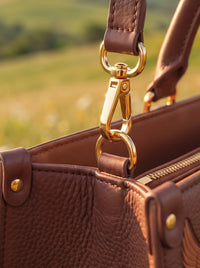 My Shepherd - Psalm 23:1 Applique Leather Handbag