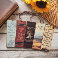 Wisdom Leather Bookmark Set