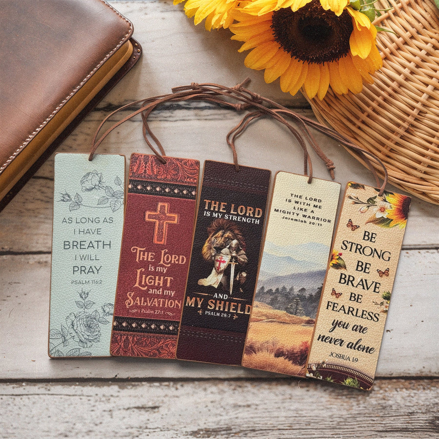 Wisdom Leather Bookmark Set