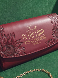 Undivided - Proverbs 3:5 Embossed Leather Wallet Pre-order