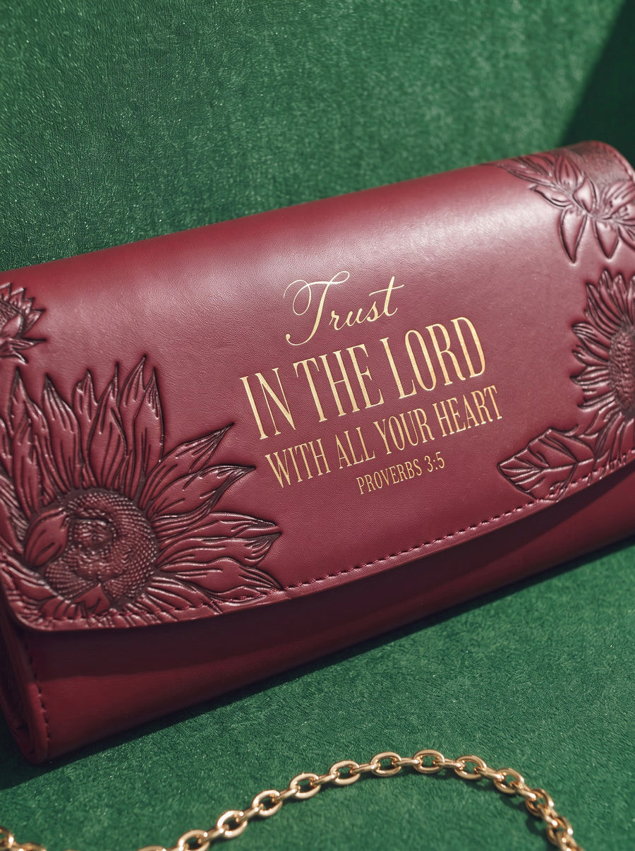 Undivided - Proverbs 3:5 Embossed Leather Wallet Pre-order