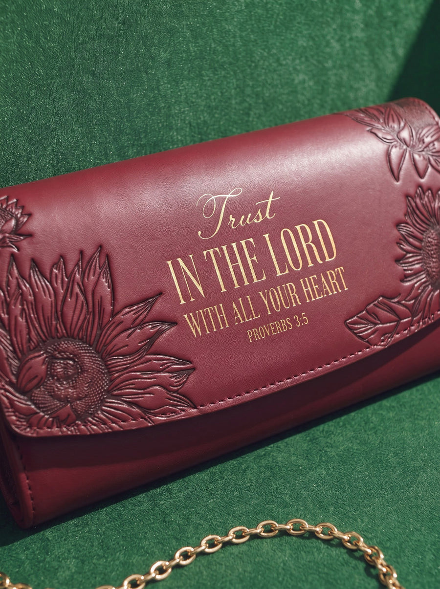 Undivided - Proverbs 3:5 Embossed Leather Wallet