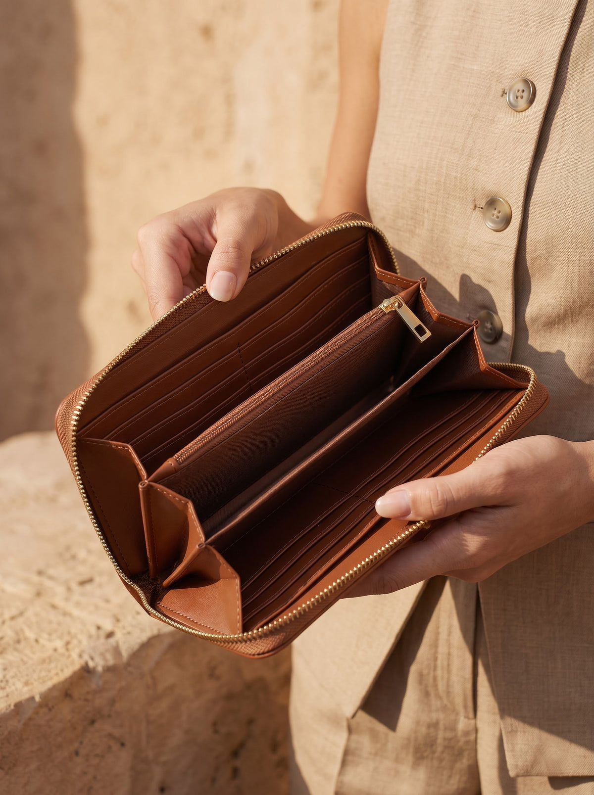 Majestic - Psalm 46:10 Embossed Leather Wallet