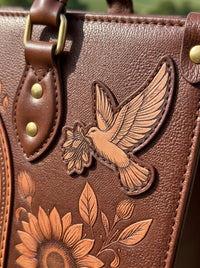 My Shepherd - Psalm 23:1 Applique Leather Handbag Pre-order