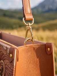 Lion of Judah - Joshua 1:9 Applique Leather Handbag Pre-order
