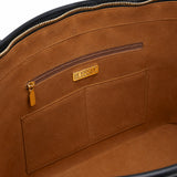 Matt 19:26 - Black Embossed Leather Tote