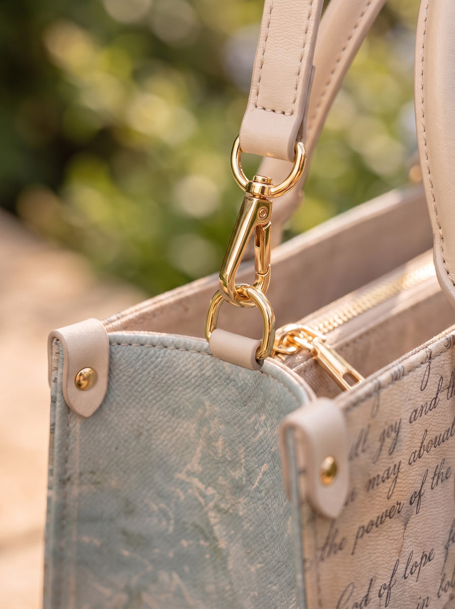 Hope Rising - Romans 15:13 Applique Leather Handbag Pre-order