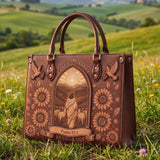 My Shepherd - Psalm 23:1 Applique Leather Handbag