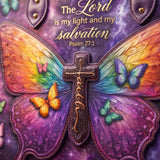 My Light - Psalm 27:1 Applique Leather Handbag