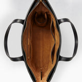 Matt 19:26 - Black Embossed Leather Tote