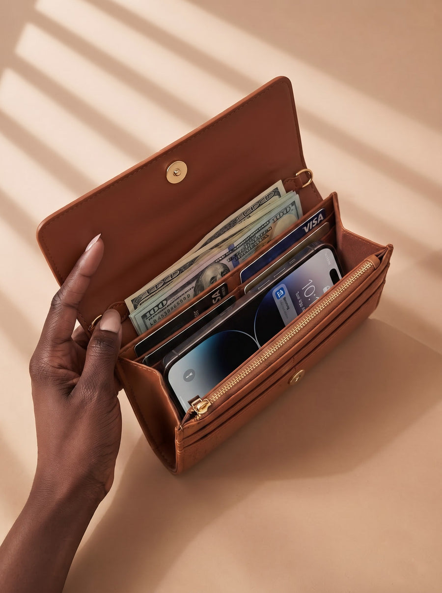 Tranquil - Psalm 46:10 Embossed Leather Wallet