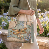 Hope Rising - Romans 15:13 Applique Leather Handbag