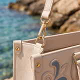 Walk By Faith - 2 Corinthians 5:7 Applique Leather Handbag