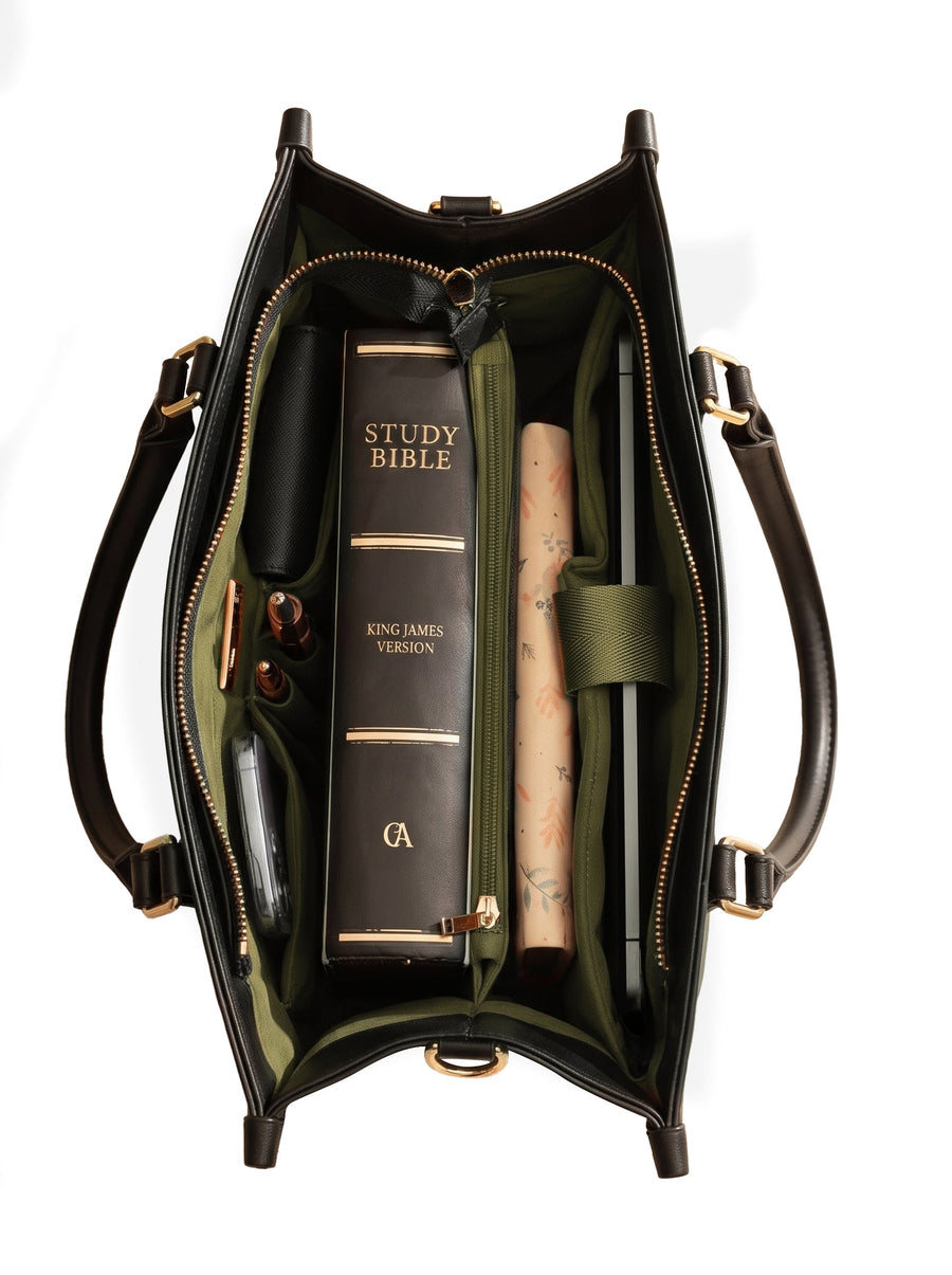 Shepherd - Psalm 23:1 Deluxe Leather Handbag