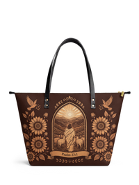 My Shepherd – Psalm 23:1 Leather Tote Bag Preorder