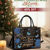 "Anchor" - Romans 8:31 Leather Handbag