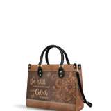 Solace - Psalm 46:10 Deluxe Leather Handbag Pre-order