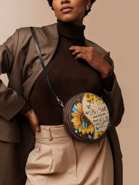 Presence - Psalm 46:10 Circle Crossbody Bag