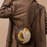 Presence - Psalm 46:10 Circle Crossbody Bag