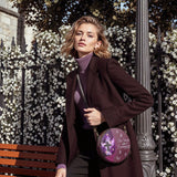 "Courage" - Joshua 1:9 Circle Crossbody Bag