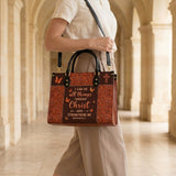 Believe - Philippians 4:13 Leather Handbag