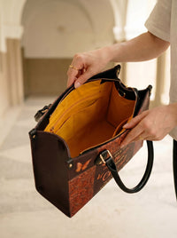 Believe - Philippians 4:13 Leather Handbag