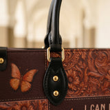 Believe - Philippians 4:13 Leather Handbag