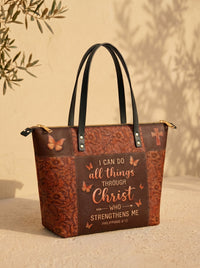 Believe - Philippians 4:13 Leather Tote Bag Deal