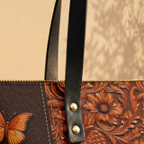 Believe - Philippians 4:13 Leather Tote Bag