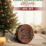 "Believe" - Philippians 4:13 Circle Crossbody Bag